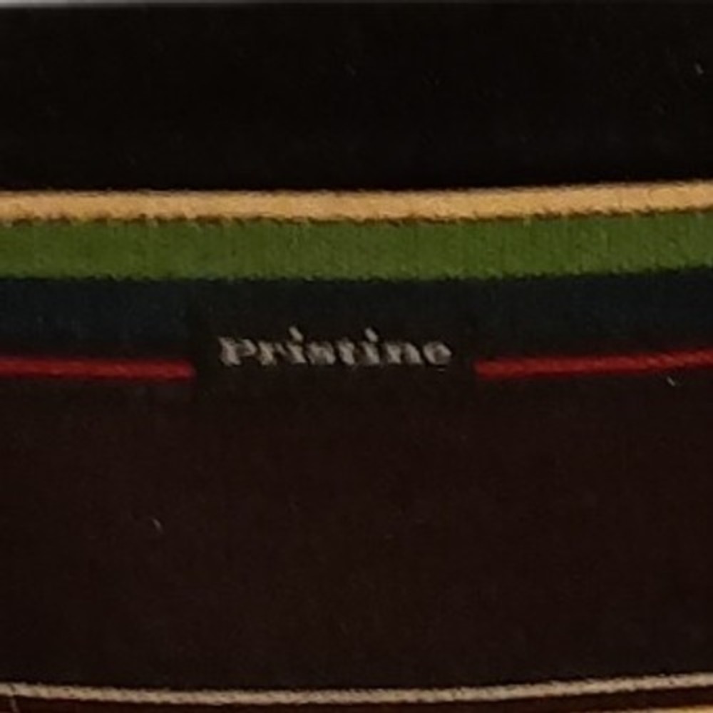 90s Pristine‎ Structured Striped Rainbow  Bag Purse Vintage SKUCH090 - Picture 5 of 9